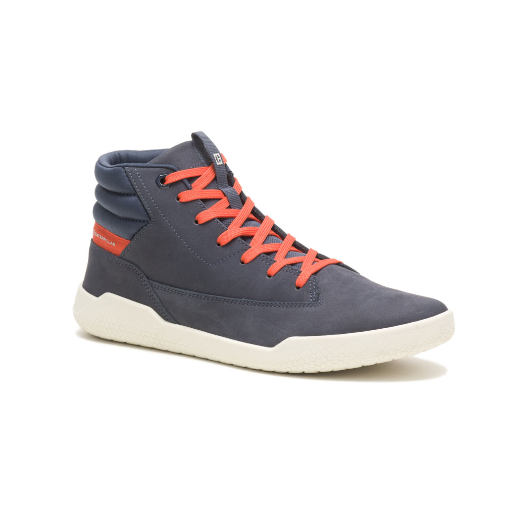 Caterpillar Shoes South Africa - Cat Men's Hex Hi Sneakers Navy GQ0367482